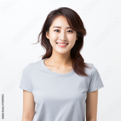 Portrait of a Smiling Young Asian Woman Possible Use in Beauty and Lifestyle Industries