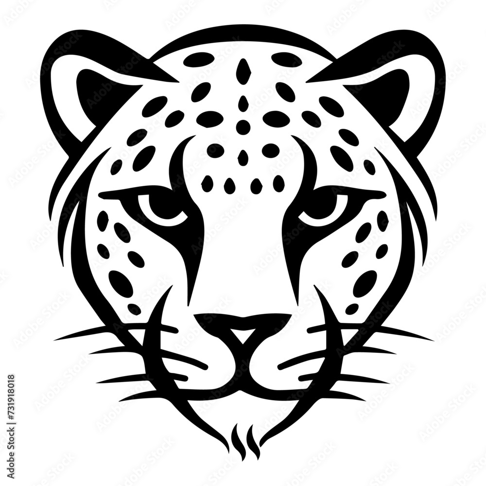 Jaguar Flat Icon Isolated On White Background Jaguar Flat Icon Isolated On White Background