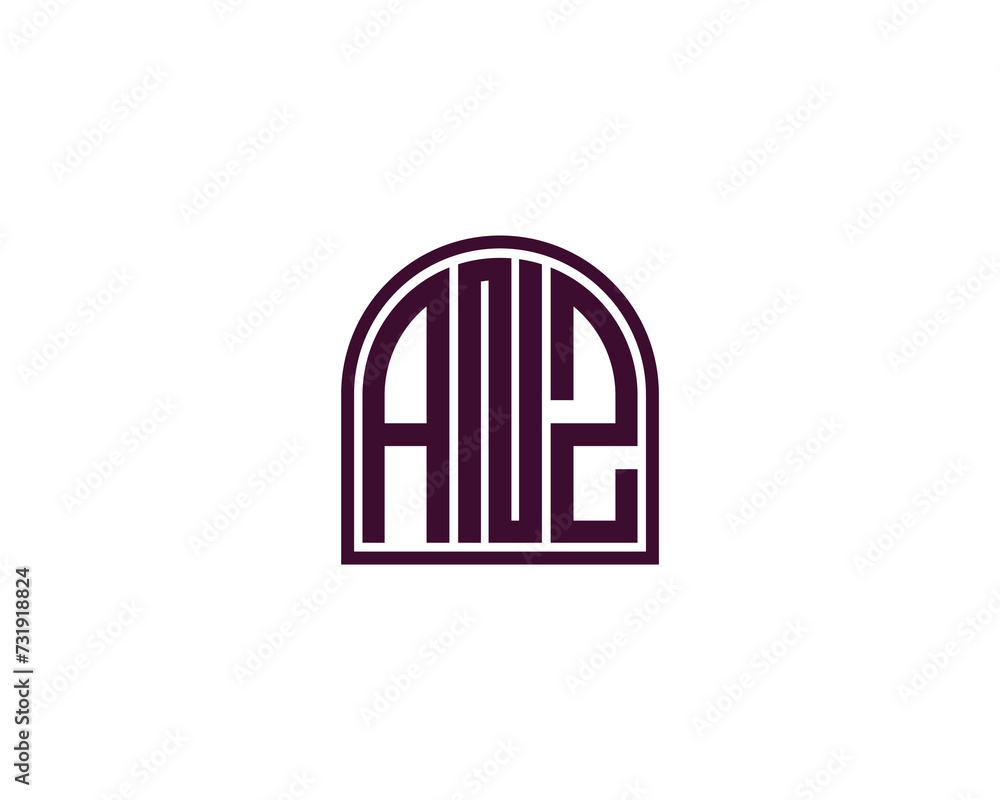 ANZ logo design vector template