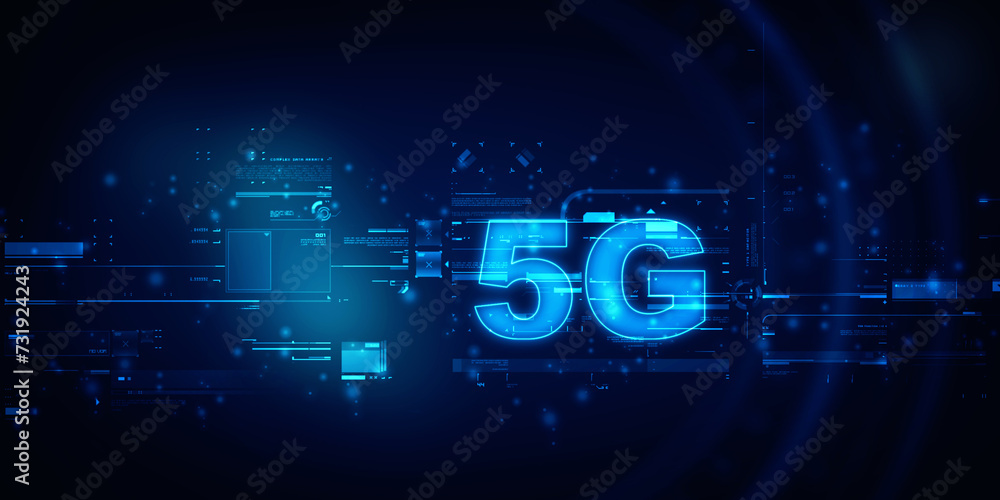 2d rendering 5G Network 5G Connection 2d rendering 5G Network 5G Connection