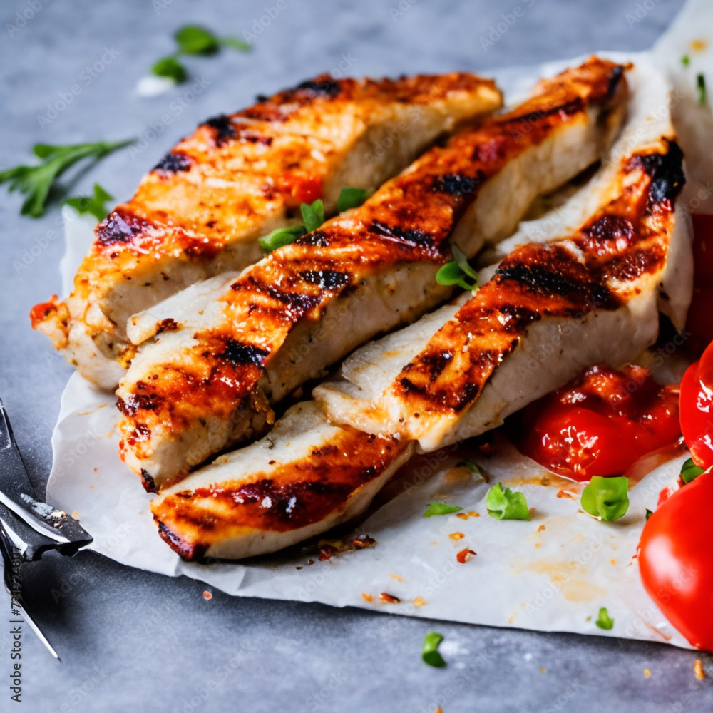 grilled-chicken-fillet-isolated-on-white-background grilled-chicken-fillet-isolated-on-white-background
