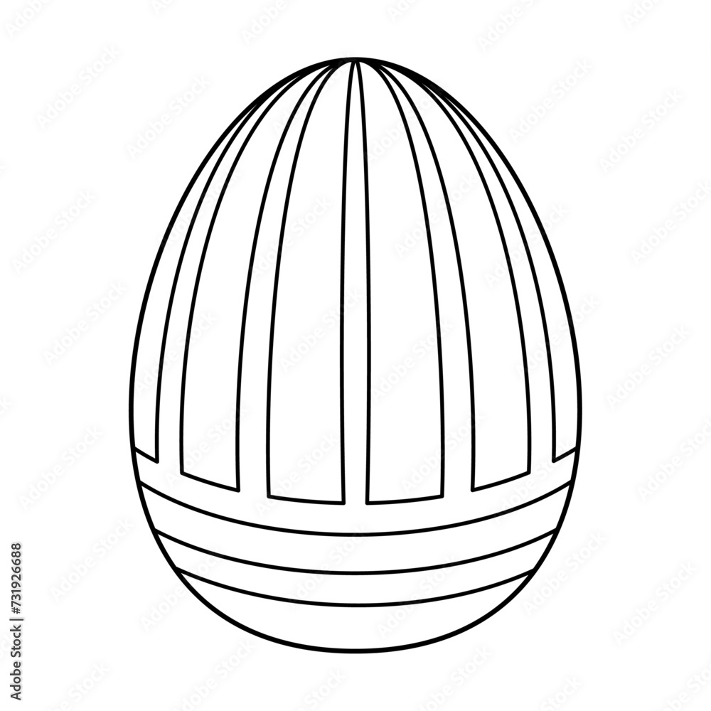 Hand drawn Easter egg. Coloring book page antistress for adults and children. Beautiful doodle ornament. Vector outline sketch illustration isolated on white background. Hand drawn Easter egg. Coloring book page antistress for adults and children. Beautiful doodle ornament. Vector outline sketch illustration isolated on white background.