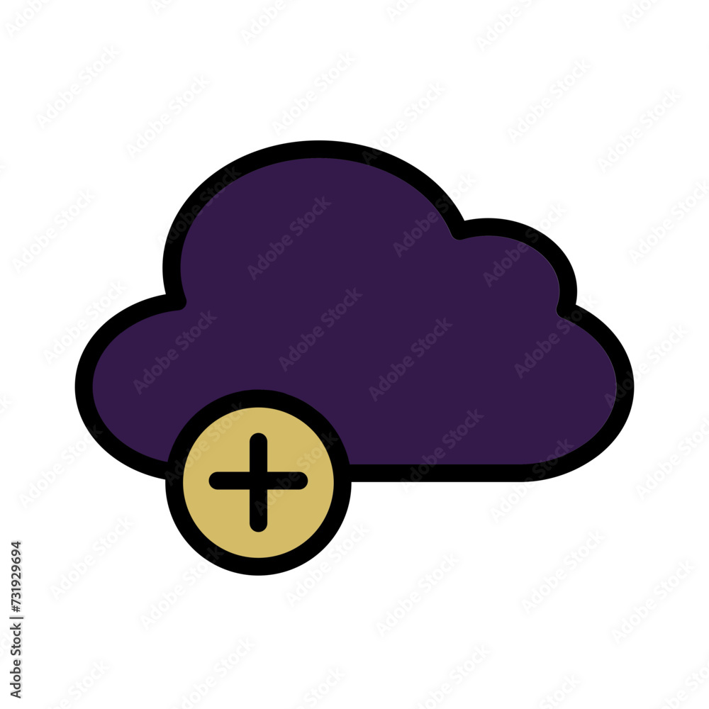 Cloud Control Equalizer Filled Outline Icon Cloud Control Equalizer Filled Outline Icon