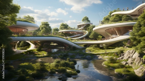 Nature Meets Modernity: Visions of Futuristic Architecture