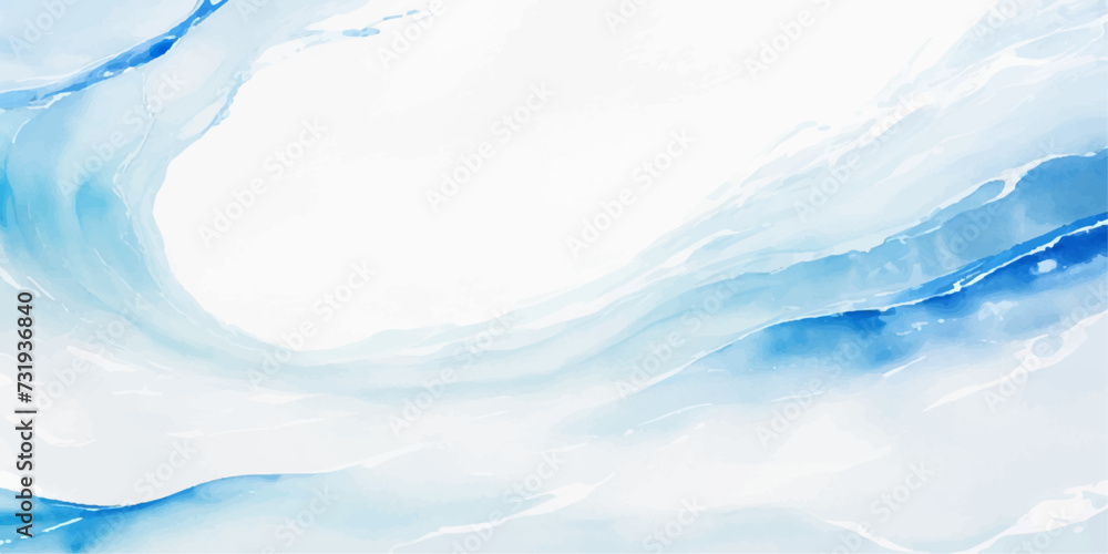 Obraz premium abstract soft blue and white abstract water color ocean wave texture background. Banner Graphic Resource as background for ocean wave and water wave abstract graphics 