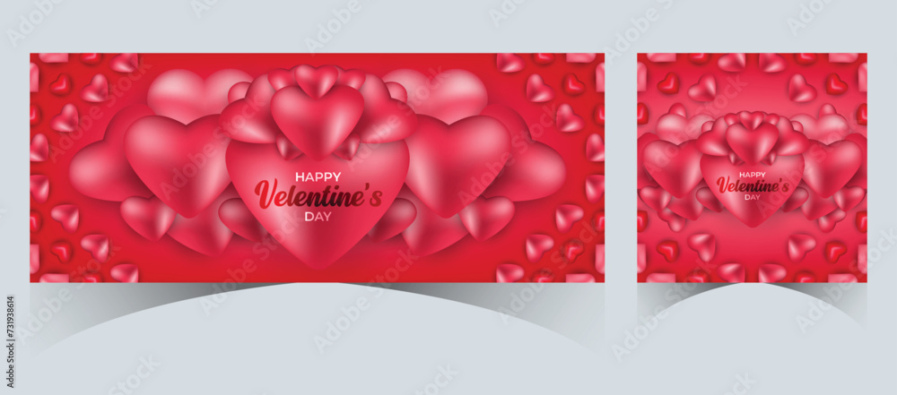 Set Of Valentine's Day Super Sale web banner or Post with hearts background. Discount Promotion, and shopping template. Happy Valentine's Day Concept with Big Sale Header Hanging Hearts Template Set Of Valentine's Day Super Sale web banner or Post with hearts background. Discount Promotion, and shopping template. Happy Valentine's Day Concept with Big Sale Header Hanging Hearts Template