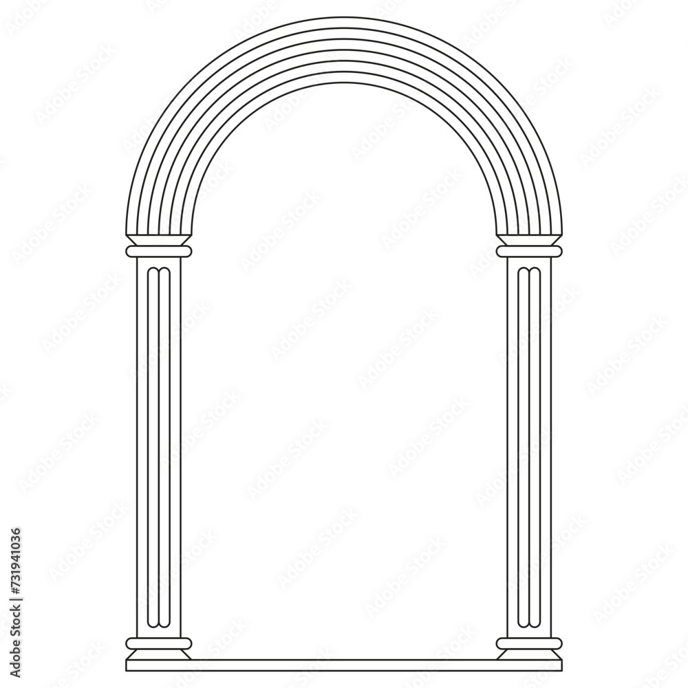 Boho frame arch vector illustration modern minimalistic retro aesthetic linear arc portal logo bohemian design element mystical geometric abstract border Boho frame arch vector illustration modern minimalistic retro aesthetic linear arc portal logo bohemian design element mystical geometric abstract border