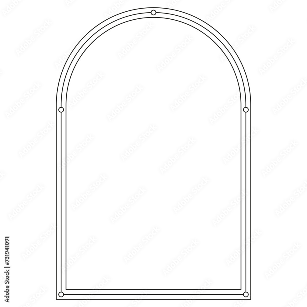 Boho frame arch vector illustration modern minimalistic retro aesthetic linear arc portal logo bohemian design element mystical geometric abstract border Boho frame arch vector illustration modern minimalistic retro aesthetic linear arc portal logo bohemian design element mystical geometric abstract border