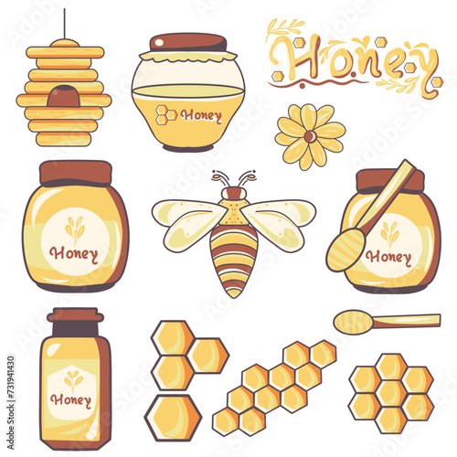 Illustration Honey Collections 