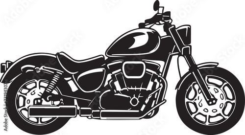 Motorcycle silhouette vector illustration