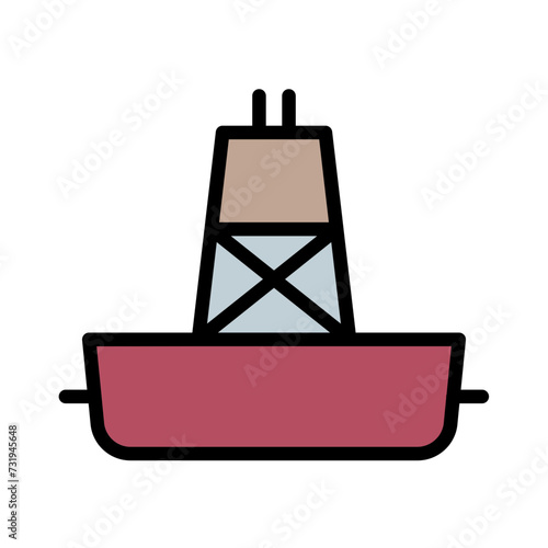 Beach Buoy Marine Filled Outline Icon