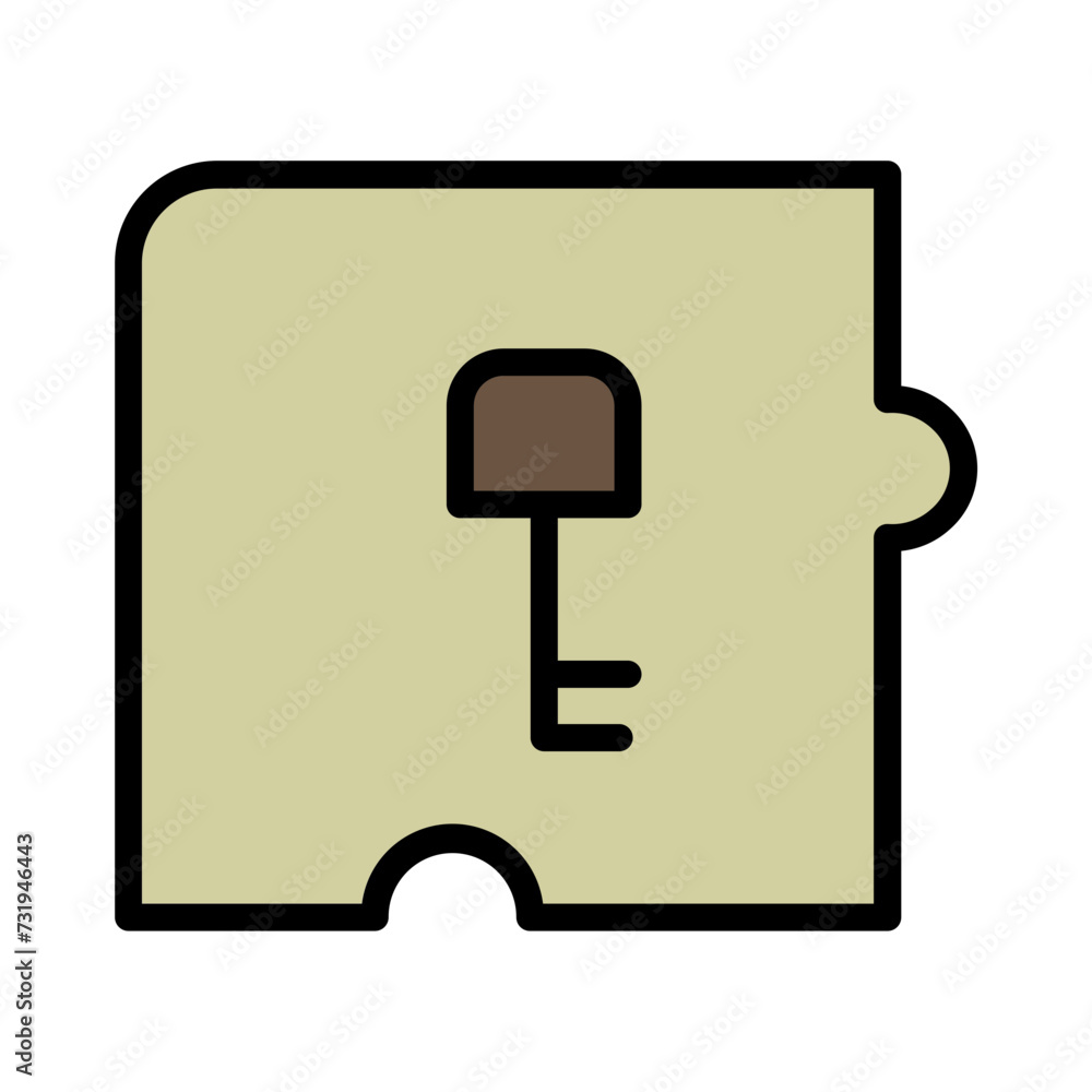 Access Key Locked Filled Outline Icon Access Key Locked Filled Outline Icon