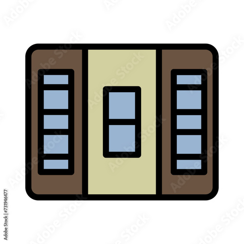 Agile Backlog Board Filled Outline Icon
