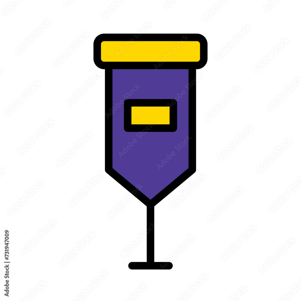 Crutch Healthcare Medical Filled Outline Icon Crutch Healthcare Medical Filled Outline Icon