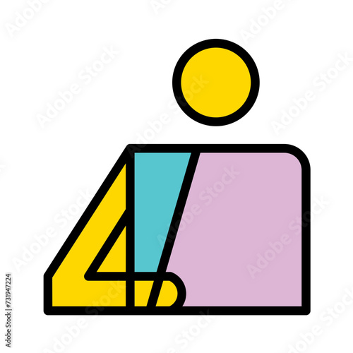 Arm Broken Hand Filled Outline Icon