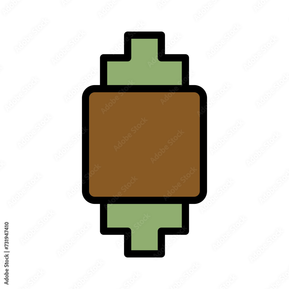 Obraz premium Digital Internet Network Filled Outline Icon