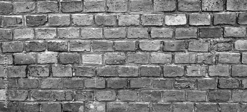 black and white wall made of different bricks - background, wallpaper, photo wallpaper, room, hotel, texture