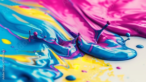 Abstract Colorful Bright Vivid Colors Liquid