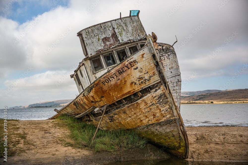 Grounded Boat-California