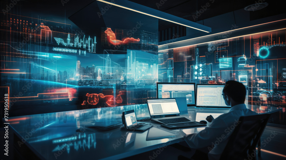 Digital Investment Symphony: A futuristic blend of data and strategy, portraying a dynamic collaboration in the modern world of finance. Digital Investment Symphony: A futuristic blend of data and strategy, portraying a dynamic collaboration in the modern world of finance.