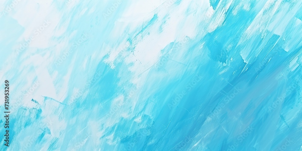 Abstract Pastel Blue Paint Brushstroke Textured Background