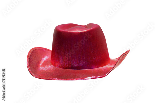 colorful cowboy hat on cutout background