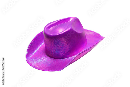 colorful cowboy hat on cutout background