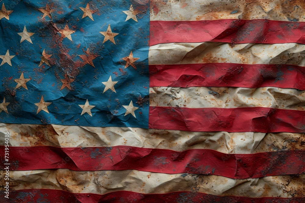 Grunge American flag texture Grunge American flag texture
