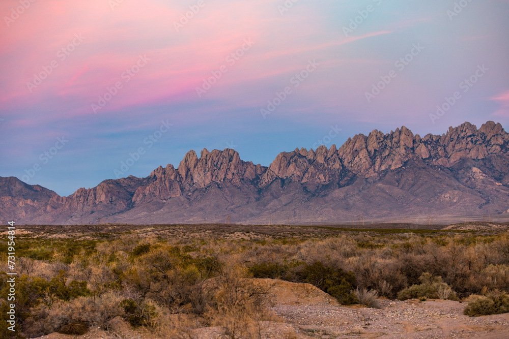 Organ Mountains-New Mexico  Sunset