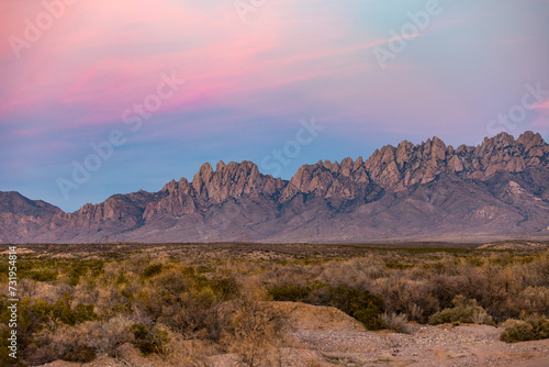 Organ Mountains-New Mexico  Sunset © bcbss