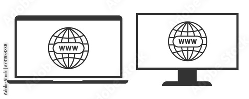 browser icon symbol. Website symbol design vector ilustration.