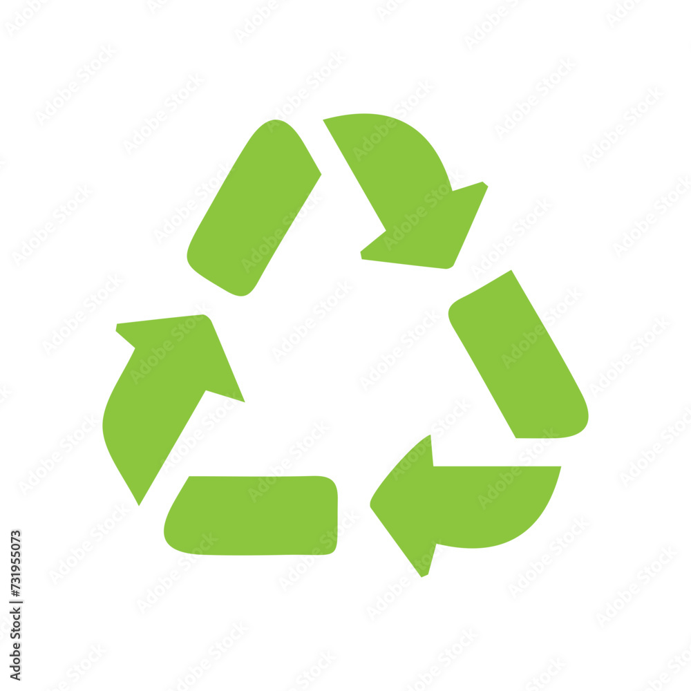 Fototapeta premium Recycle sign set icon