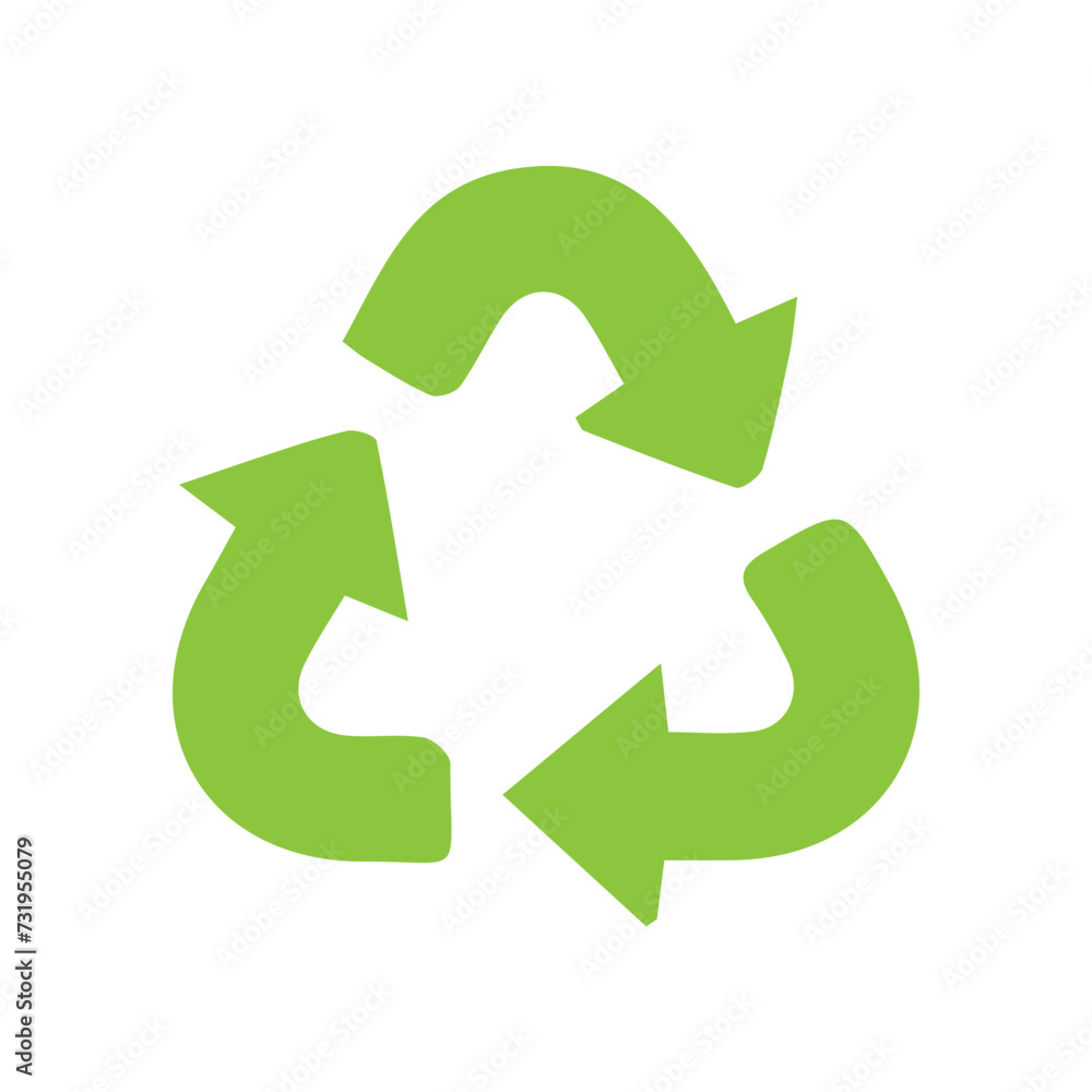 Recycle sign set icon Recycle sign set icon