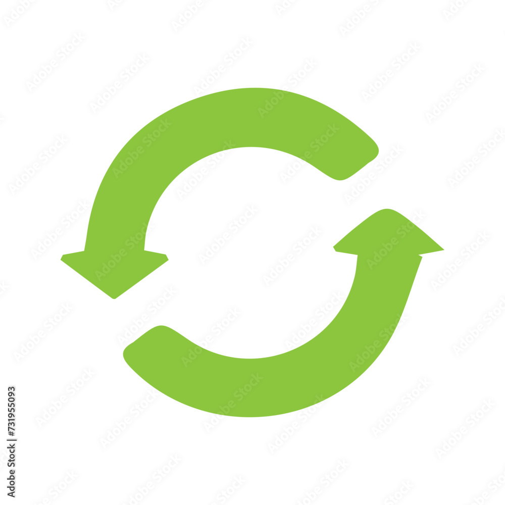 Recycle sign set icon