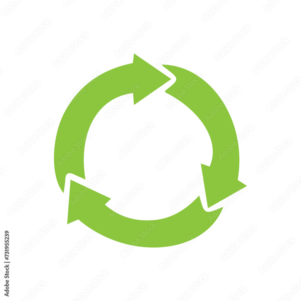 Recycle sign set icon Recycle sign set icon