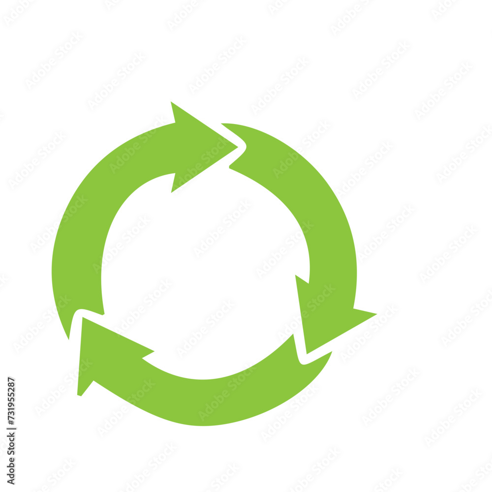 Recycle sign set icon Recycle sign set icon