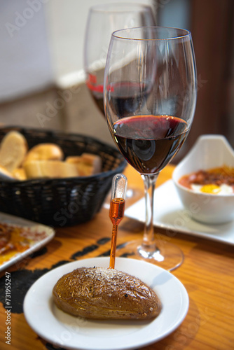Day of Rioja wines and snacks on the famous Laurel street in Logroño, Spain.