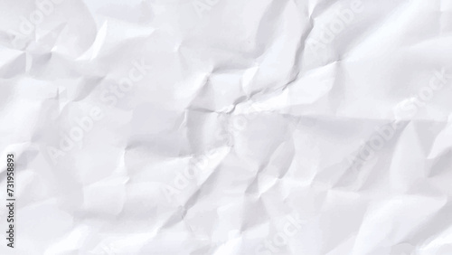 White paper wrinkled texture abstract background. photo