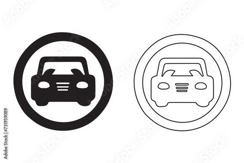 Traffic road signs icon vector vector illustration

