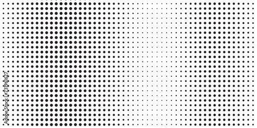 Background with monochrome dotted texture. Polka dot pattern template. Background with black dots - stock vector modern dots