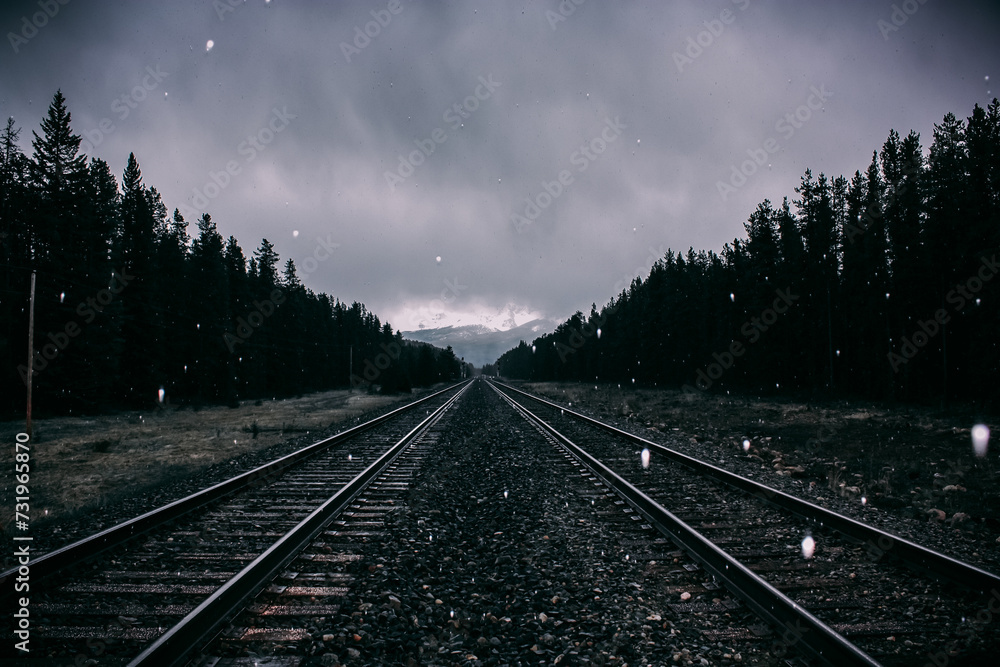 railway in the mountains