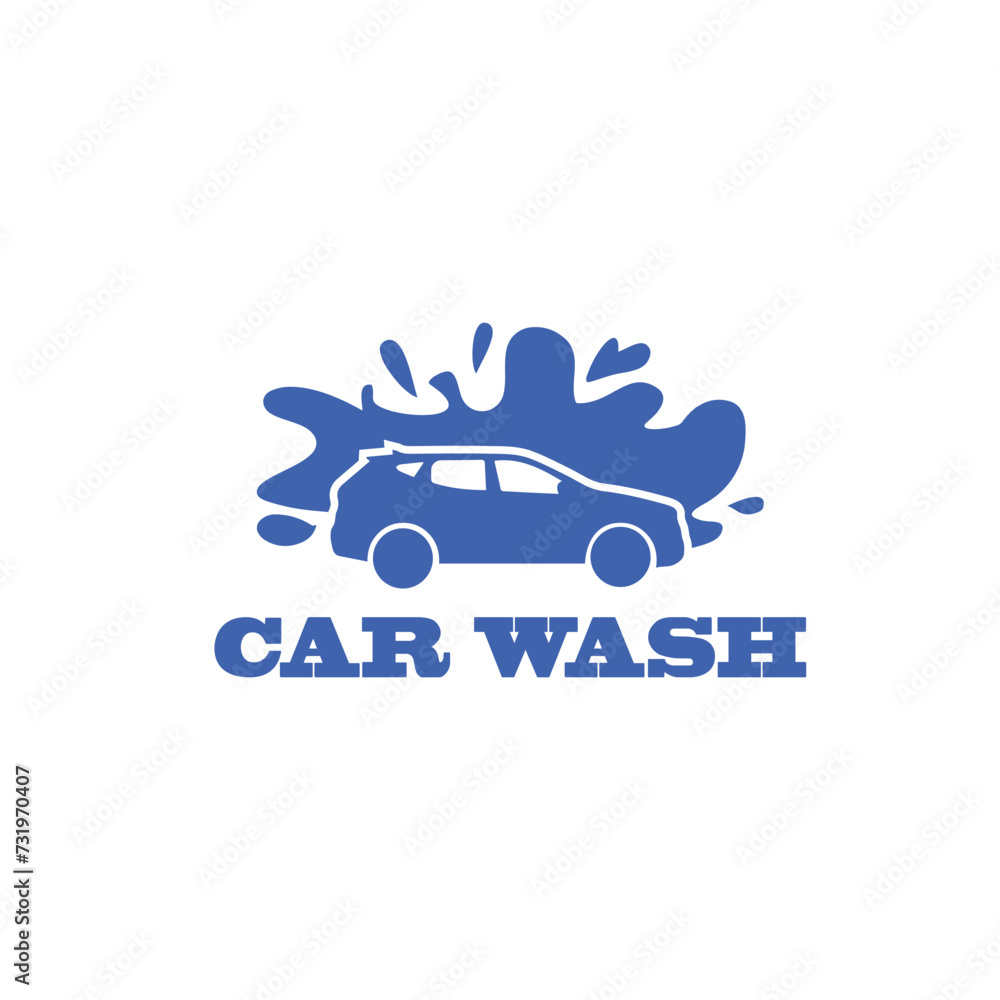 Car wash logo design vector Car wash logo design vector