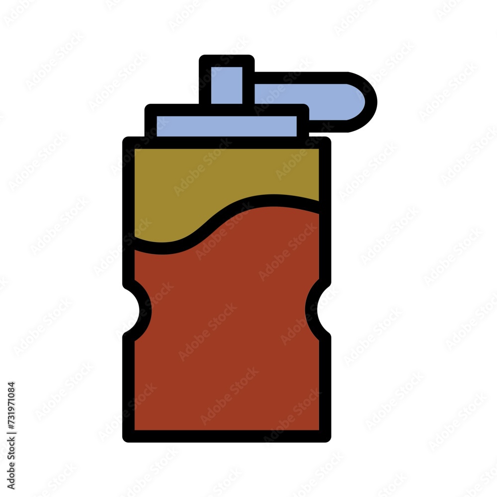 Bottle Drink Water Filled Outline Icon Bottle Drink Water Filled Outline Icon