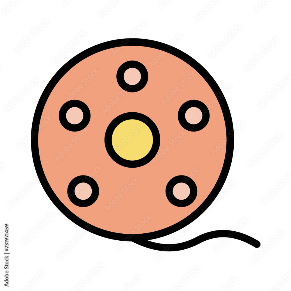 Camera Filmstrip Movie Filled Outline Icon Camera Filmstrip Movie Filled Outline Icon
