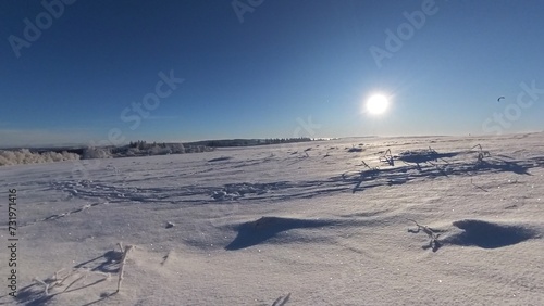 zauberhaft vereiste sonnige Winterlandschaft im Morgenlicht  Winterwunderland  Winterzauber  vereiste B  ume  Schnee  K  lte  Raureif  Natur  Idylle  Frost 