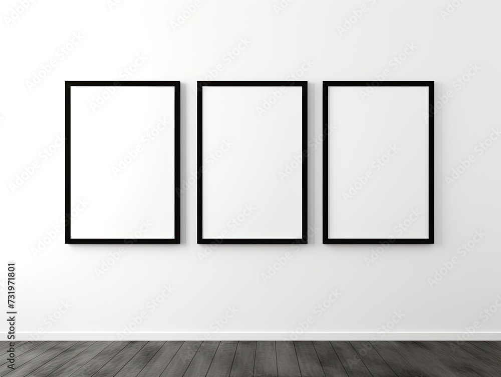 empty image frames on light room. empty image frames on light room.