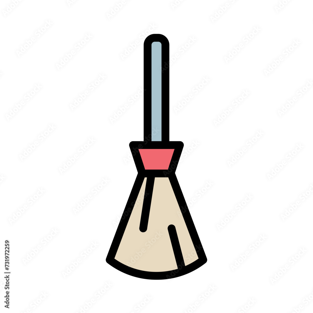 Broom Magic Mop Filled Outline Icon Broom Magic Mop Filled Outline Icon