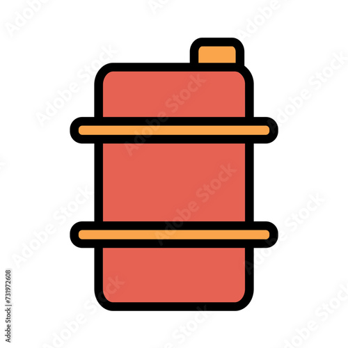Ale Barrel Beer Filled Outline Icon