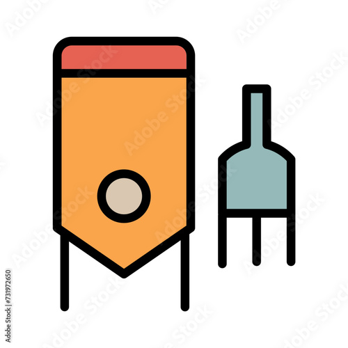Beer Brew Factory Filled Outline Icon