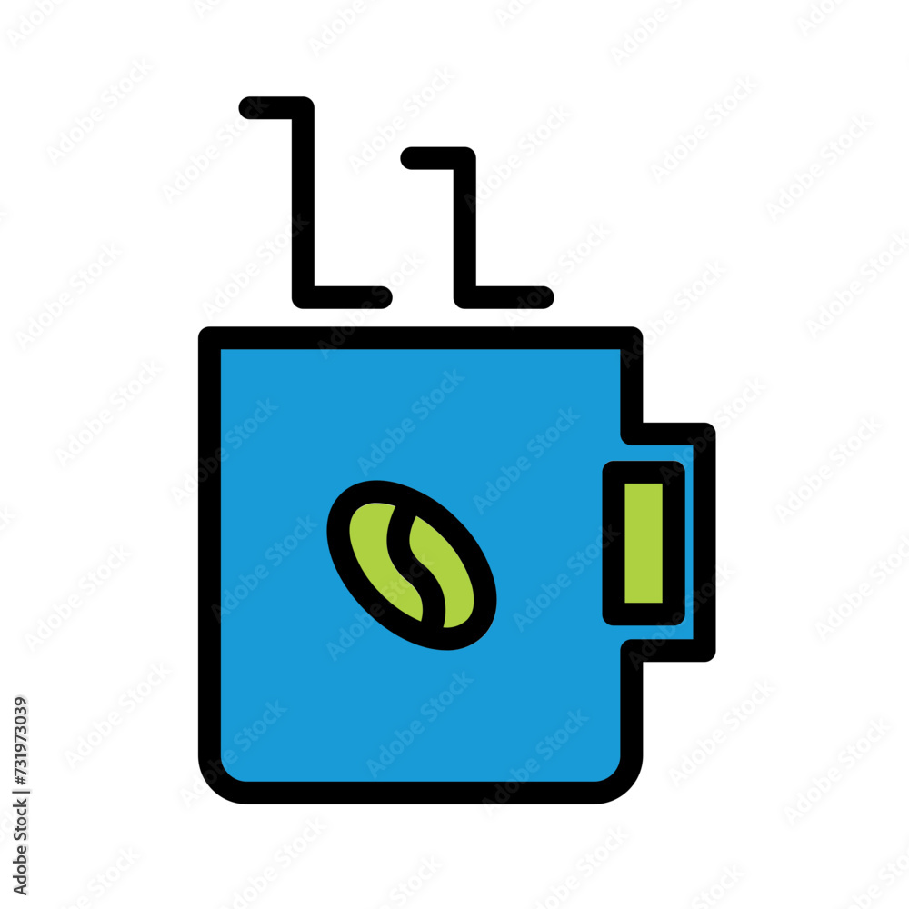 Chocolate Coffee Food Filled Outline Icon Chocolate Coffee Food Filled Outline Icon